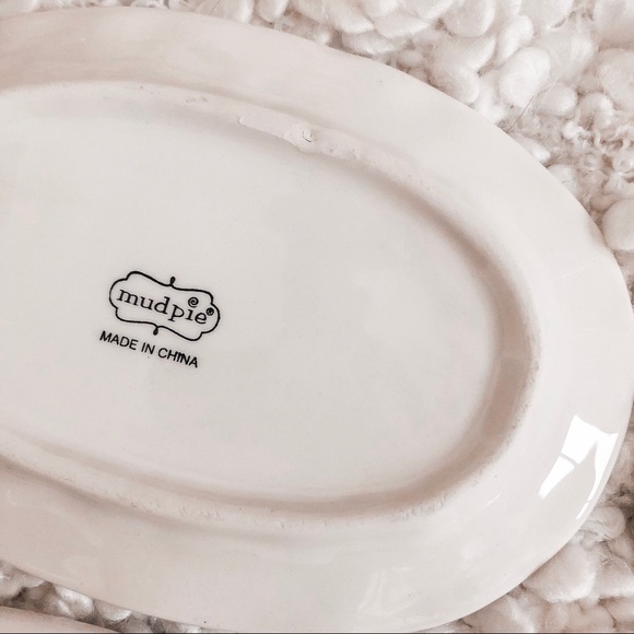 MUD PIE BISTRO PLATES SET OF 4 - Picture 4 of 7